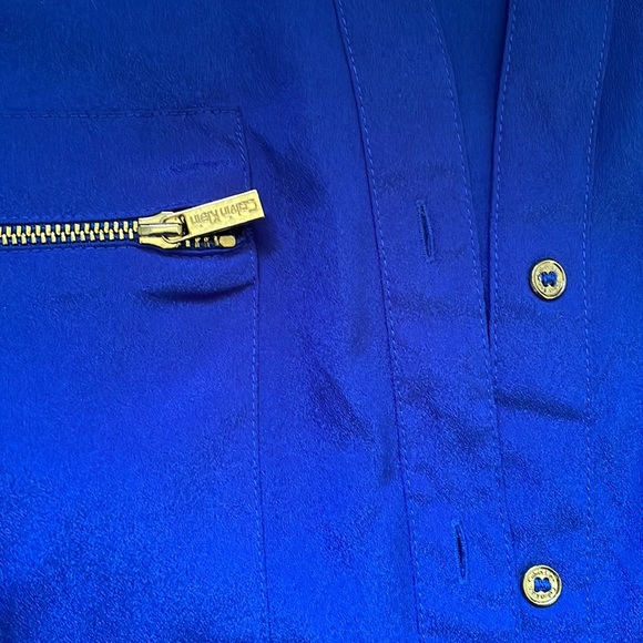 Calvin Klein Royal Blue Blouse - Picture 2 of 7
